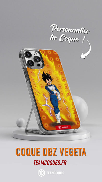 Vidéo Coque design DRAGON BALL - VEGETA 01 - TEAMCOQUES