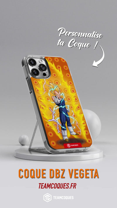 Vidéo Coque design DRAGON BALL - VEGETA 03 SUPER SAIYAN JAUNE - TEAMCOQUES