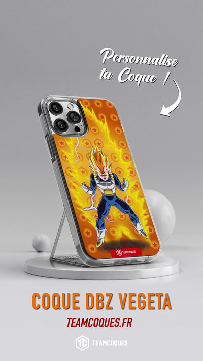 Vidéo Coque design DRAGON BALL - VEGETA 05 SUPER SAIYAN JAUNE - TEAMCOQUES
