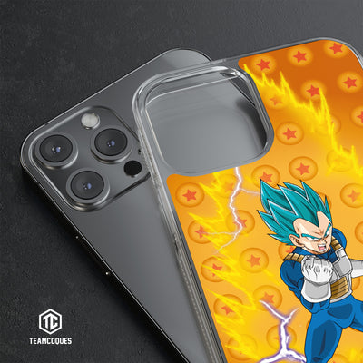 Coque design DRAGON BALL - VEGETA 06 SUPER SAIYAN BLEU - TEAMCOQUES