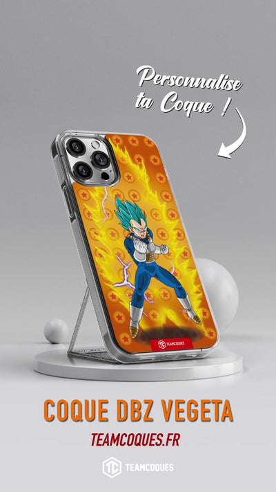 Vidéo Coque design DRAGON BALL - VEGETA 06 SUPER SAIYAN BLEU - TEAMCOQUES