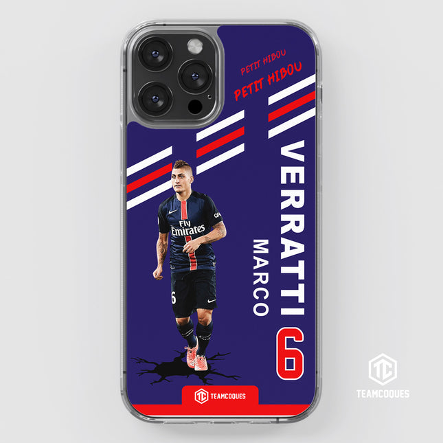 Coque joueur MARCO VERRATTI PARIS - TEAMCOQUES