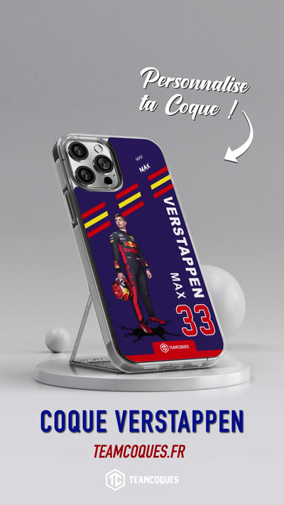 Vidéo Coque joueur MAX VERSTAPPEN FORMULE 1 F1 - TEAMCOQUES