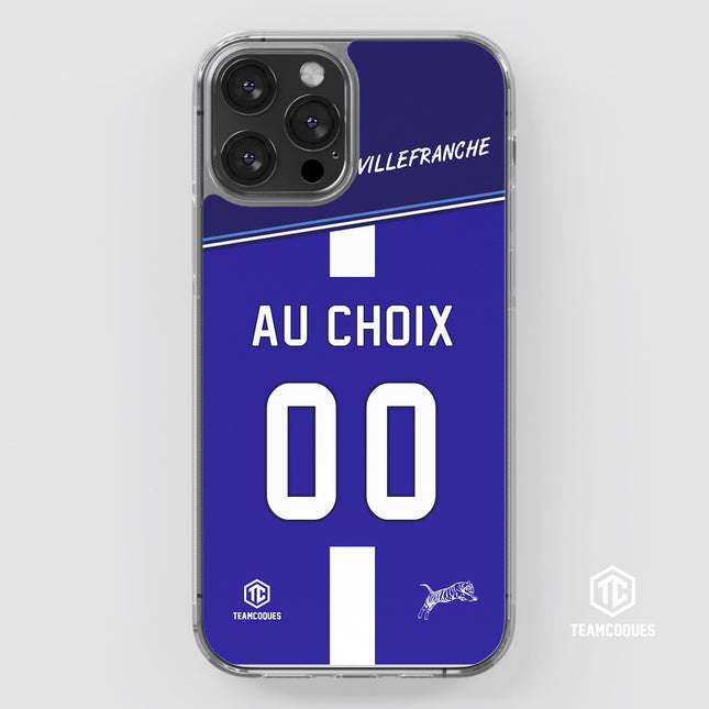 Coque foot VILLEFRANCHE personnalisable - TEAMCOQUES
