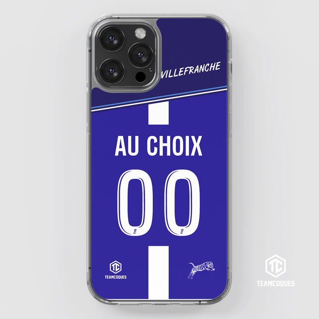 Coque foot VILLEFRANCHE personnalisable - TEAMCOQUES