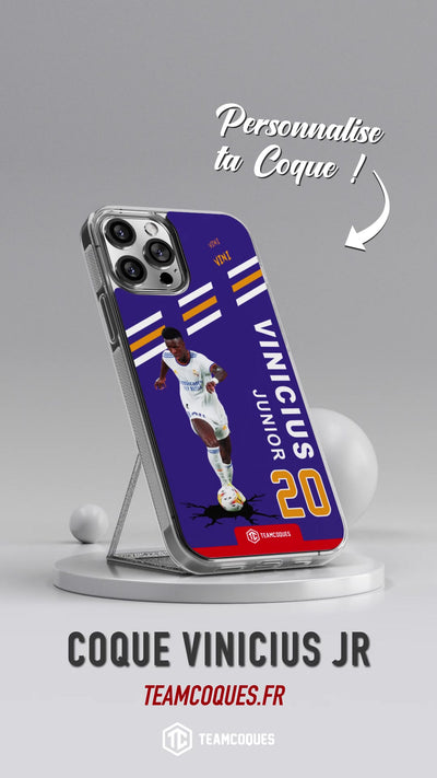 Vidéo Coque joueur VINICIUS JUNIOR JR REAL MADRID - TEAMCOQUES