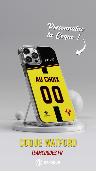 Vidéo Coque foot WATFORD personnalisable - TEAMCOQUES