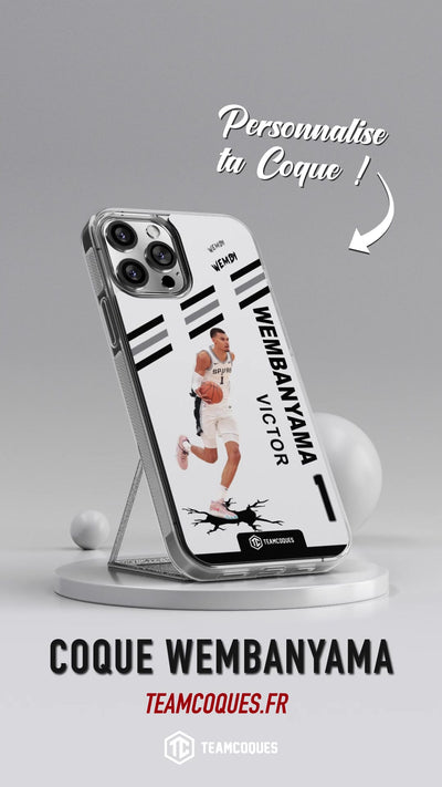 Vidéo Coque joueur VICTOR WEMBANYAMA WEMBY SPURS SAN ANTONIO NBA - TEAMCOQUES