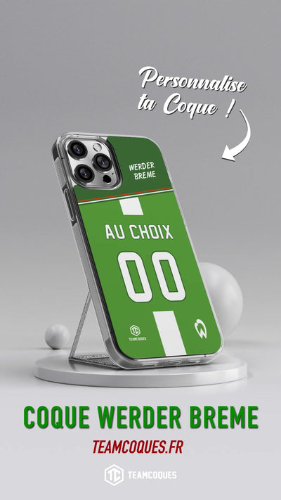 Vidéo Coque foot WERDER BREME personnalisable - TEAMCOQUES