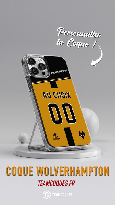 Vidéo Coque foot WOLVERHAMPTON personnalisable - TEAMCOQUES