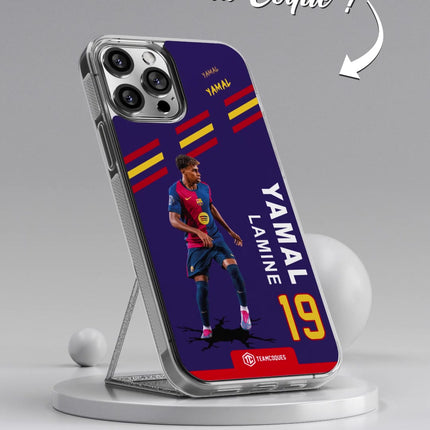 Vidéo Coque joueur LAMINE YAMAL BARCELONE BARÇA - TEAMCOQUES