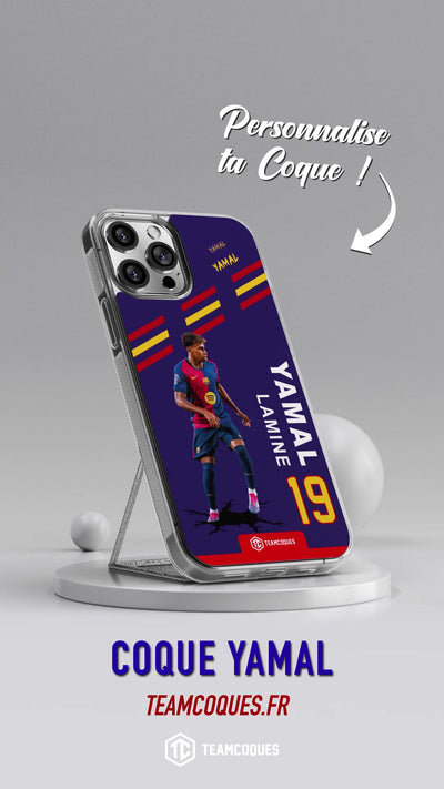 Vidéo Coque joueur LAMINE YAMAL BARCELONE BARÇA - TEAMCOQUES