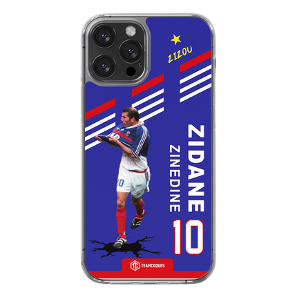 Coque joueur ZINEDINE ZIDANE ZIZOU EQUIPE DE FRANCE 1998 - TEAMCOQUES