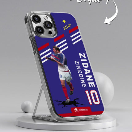 Vidéo Coque joueur ZINEDINE ZIDANE ZIZOU EQUIPE DE FRANCE 1998 - TEAMCOQUES