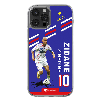 Coque joueur ZINEDINE ZIDANE ZIZOU EQUIPE DE FRANCE 2006 - TEAMCOQUES