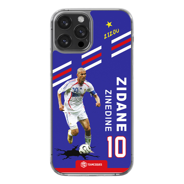 Coque joueur ZINEDINE ZIDANE ZIZOU EQUIPE DE FRANCE 2006 - TEAMCOQUES