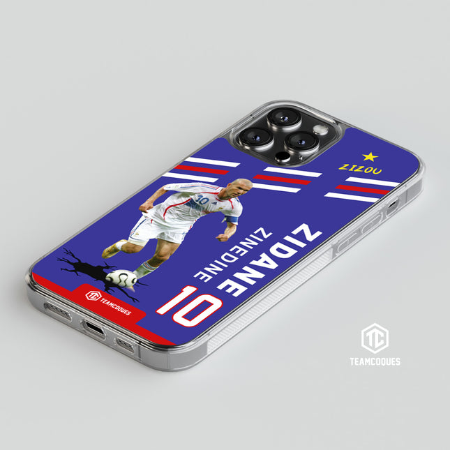 Coque joueur ZINEDINE ZIDANE ZIZOU EQUIPE DE FRANCE 2006 - TEAMCOQUES