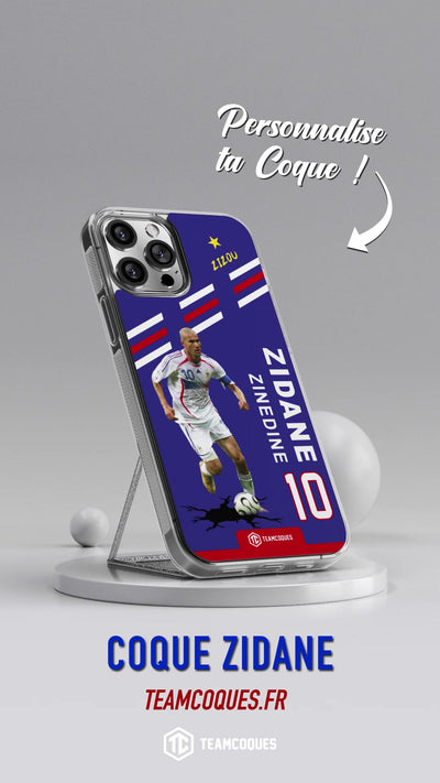 Vidéo Coque joueur ZINEDINE ZIDANE ZIZOU EQUIPE DE FRANCE 2006 - TEAMCOQUES