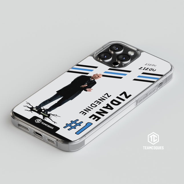 Coque joueur ZINEDINE ZIDANE ZIZOU COACH ENTRAÎNEUR - TEAMCOQUES
