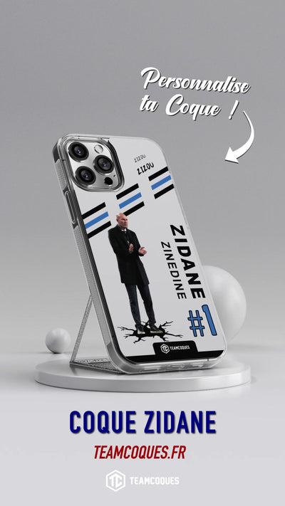 Vidéo Coque joueur ZINEDINE ZIDANE ZIZOU COACH ENTRAÎNEUR - TEAMCOQUES