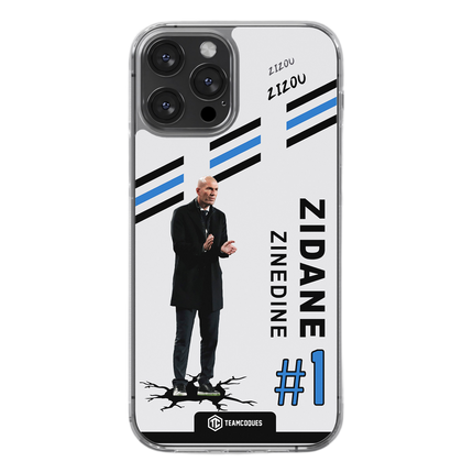 Coque joueur ZINEDINE ZIDANE ZIZOU COACH ENTRAÎNEUR - TEAMCOQUES