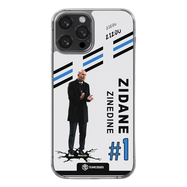 Coque joueur ZINEDINE ZIDANE ZIZOU COACH ENTRAÎNEUR - TEAMCOQUES