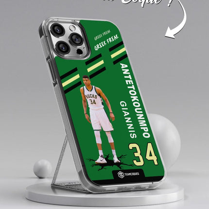 Vidéo Coque joueur GIANNIS ANTETOKOUNMPO BUCKS MILWAUKEE NBA - TEAMCOQUES