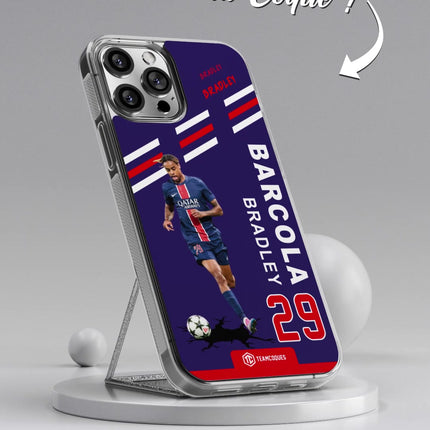 Vidéo Coque joueur BRADLEY BARCOLA PARIS - TEAMCOQUES