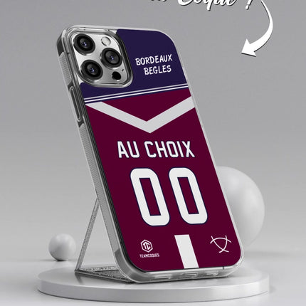 Vidéo Coque rugby BORDEAUX BEGLES personnalisable - TEAMCOQUES