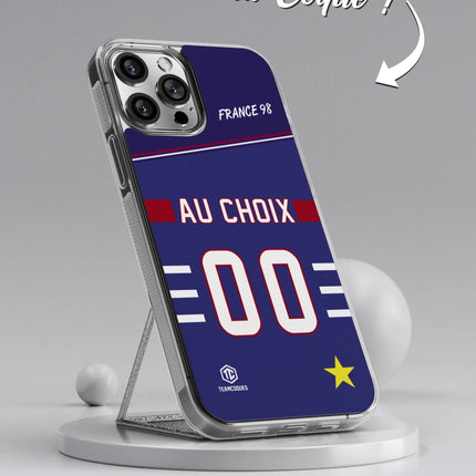 Vidéo Coque foot EQUIPE DE FRANCE 1998 DOMICILE personnalisable - TEAMCOQUES