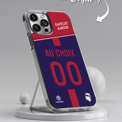 Vidéo Coque foot GAZELEC AJACCIO personnalisable - TEAMCOQUES