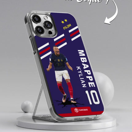 Vidéo Coque joueur KYLIAN MBAPPE EQUIPE DE FRANCE 2022 RIRE - TEAMCOQUES
