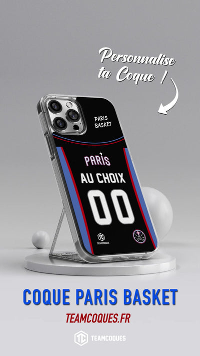 Vidéo Coque basket PARIS BASKET personnalisable - TEAMCOQUES