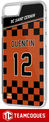 Coque rugby RACING CLUB RC SAINT-CERNIN 1  (Amateur) - flocage 100% personnalisable - iPhone smartphone - TEAMCOQUES