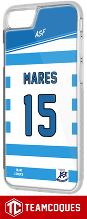 Coque rugby AS FLEURANCE ASF (Amateur) - flocage 100% personnalisable - iPhone smartphone - TEAMCOQUES