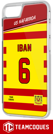Coque foot rugby US NAFARROA (Amateur) - flocage 100% personnalisable - iPhone smartphone - TEAMCOQUES