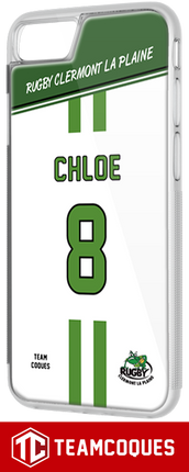 Coque rugby RUGBY CLERMONT LA PLAINE (Amateur) - flocage 100% personnalisable - iPhone smartphone - TEAMCOQUES