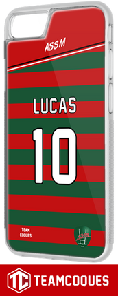Coque foot ABB AVENIR BLEU & BLANC (Amateur) - flocage 100% personnalisable - iPhone smartphone