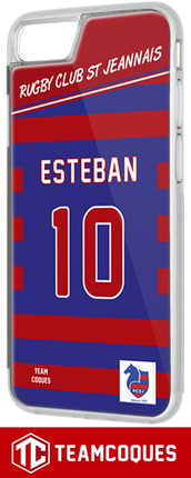 Coque amateur rugby RCJS SAINT-JEANNAIS personnalisable - TEAMCOQUES