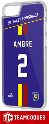 Coque amateur foot UNION SPORTIVE RULLY FONTAINES USRF personnalisable - TEAMCOQUES
