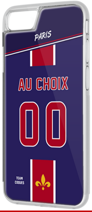 Coque foot PARIS SG PSG - flocage 100% personnalisable - iPhone smartphone - TEAMCOQUES