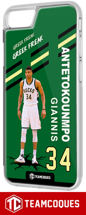 Coque joueur GIANNIS ANTETOKOUNMPO BUCKS MILWAUKEE NBA - TEAMCOQUES