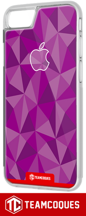 Coque design APPLE POMME FACETTE VIOLET - TEAMCOQUES