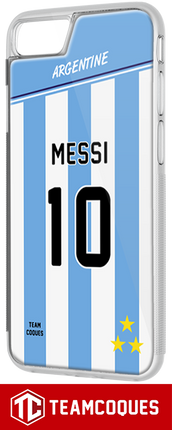 Coque foot ARGENTINE - flocage 100% personnalisable - iPhone smartphone - TEAMCOQUES
