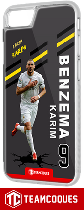 Coque foot KARIM BENZEMA REAL MADRID - flocage 100% personnalisable - iPhone smartphone - TEAMCOQUES