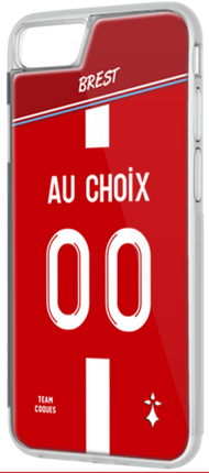 Coque foot BREST - flocage 100% personnalisable - iPhone smartphone - TEAMCOQUES