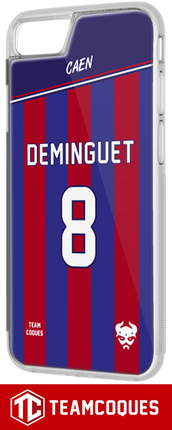 Coque foot CAEN - flocage 100% personnalisable - iPhone smartphone - TEAMCOQUES