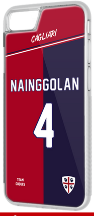 Coque foot CAGLIARI - flocage 100% personnalisable - iPhone smartphone - TEAMCOQUES