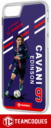 Coque foot EDINSON CAVANI PARIS PSG - flocage 100% personnalisable - iPhone smartphone - TEAMCOQUES