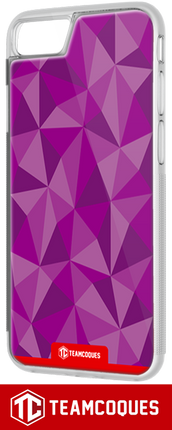 Coque design COULEUR FACETTE VIOLET - iPhone smartphone - TEAMCOQUES